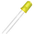 5mm Round Yellow LED Diode Lights Flashing Bright Lighting Bulb. 