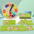 Clock Model Mathematics Kindergarten Primary School Clock Teaching Aids Children's Year 12 Grade Time Cognitive Learning Device Toy.