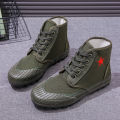 Buyun New High-Top Liberation Shoes Construction Site Work Shoes Non-Slip Wear-Resistant Farmland Work Shoes Labor Protection Shoes Manufacturer.