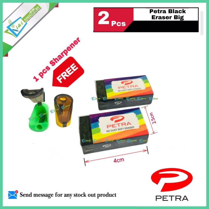 Petra%20Black%20Non%20Dust%20Soft%20Eraser%20Big%20pack%20of%202%20pcs%20-%20Image%202