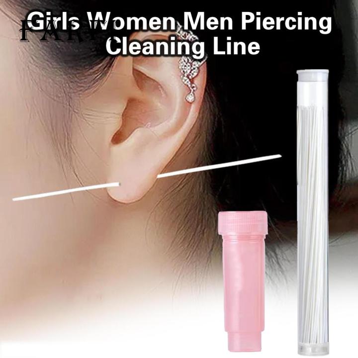 Lot De 210 Fils De Nettoyage Pour Piercing D'oreille - 3 Couleurs, Emballés Individuellement, Hygiénique Et Doux