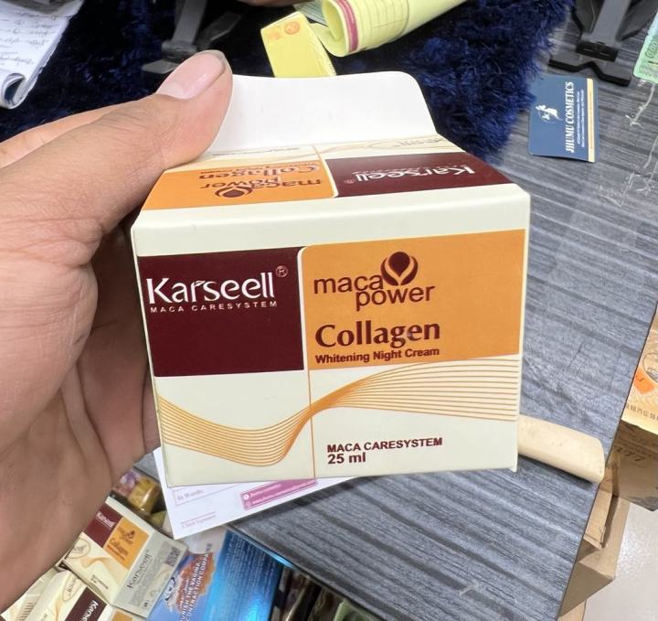 New karseell maca power collagen whitening night cream 25 ml