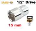 TOLSEN 15mm Socket Wrench 1/2" Drive Industrial Grade 16515.