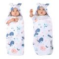 Summer Newborn Baby Wrap Blankets Soft Baby Sleeping Bags Newborn Bedding Cartoon SleepSack Baby Swaddle Blanket 0-6 Months. 