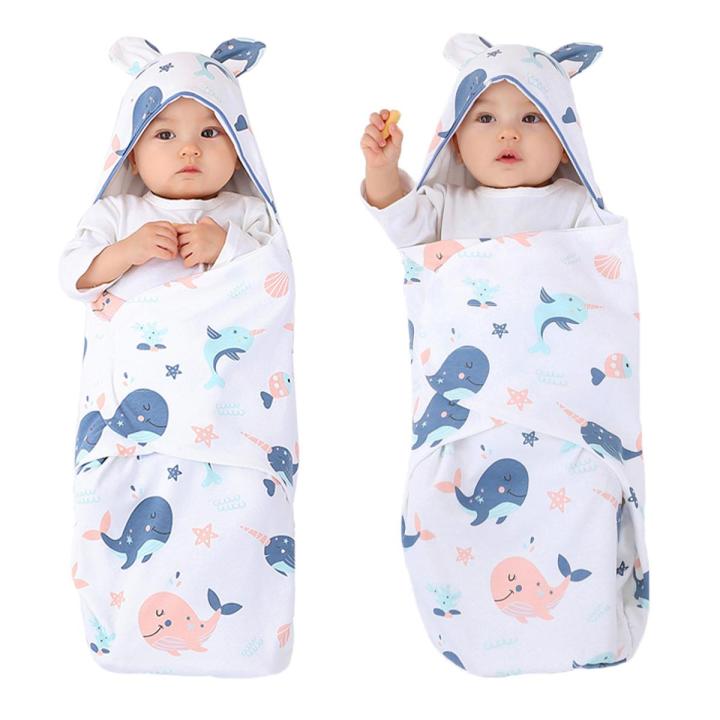 Summer Newborn Baby Wrap Blankets Soft Baby Sleeping Bags Newborn Bedding Cartoon SleepSack Baby Swaddle Blanket 0-6 Months