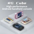 RG-Cube Retro Game Console 128G 4720 Games Android 13 RGB Joystick WIFI+BT5.0 5200mAh Handheld Video Game Console C. 