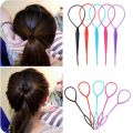 2pcs Women Hair Twister Bun Maker Braider DIY Hair Braiding Styling Tools Ponytail Hairstyles Clip Loop Stick Hair Accessories. 
