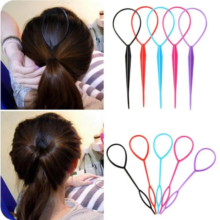 2pcs%20Women%20Hair%20Twister%20Bun%20Maker%20Braider%20DIY%20Hair%20Braiding%20Styling%20Tools%20Ponytail%20Hairstyles%20Clip%20Loop%20Stick%20Hair%20Accessories%20-%20Image%202