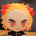 20cm Japan Anime Demon Slayer Doll Kimetsu No Yaiba Kamado Tanjirou Nezuko Zenitsu Kyoujurou Figurine Plush Kids Toy Gift. 