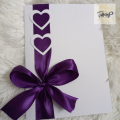 Ribbon design card/ handmade cards/ gift card.