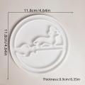 Silica Halloween Sausage Mold Good Quality 11.8cm White Gypsum Mold Cement Gypsum Silicone Mold for Pendant Candle.