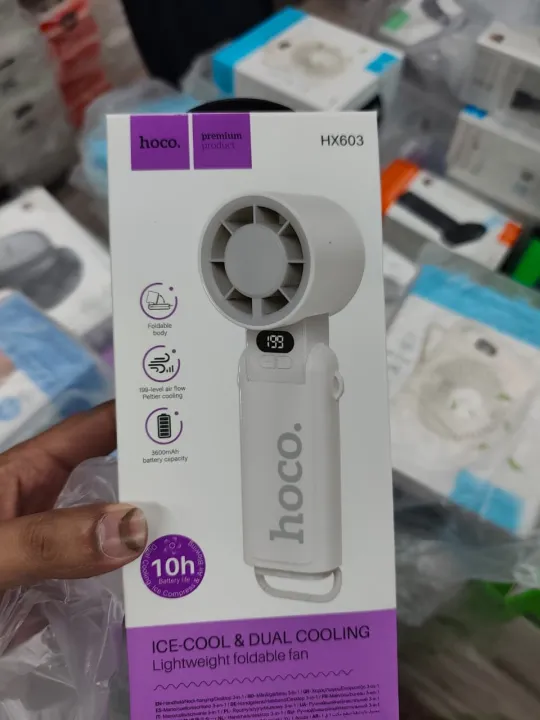 Hoco%20HX603%20Ice%20Cool%20&%20Dual%20Cooling%20Foldable%20Fan.%20199%20Speed%20Levels%208500RPM%20Extreme%20High%20Speed%20Handheld%20Turbo%20Fan%20-%20Image%204
