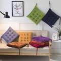 Elegant Solid Color Chair Cushions with Square Shape for Living Room and Office Use.