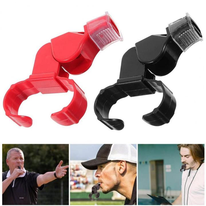 Portable Safety whistle Acoustic Lightweight Finger grip whistle Easy