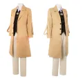 SBluuCosplay Osamu Dazai Cosplay Costume Long Jacket Coat Halloween Christmas Costume. 