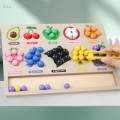Color Sorting Toy Peg Board Game for Holiday Gifts Kindergarten 3 Year Old+. 