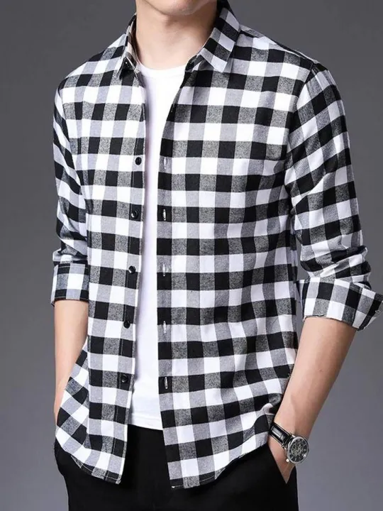 Black%20&%20White%20Check%20Shirt%20For%20Men%20-%20Denim%20Shirt%20For%20Men%20-%20Image%202