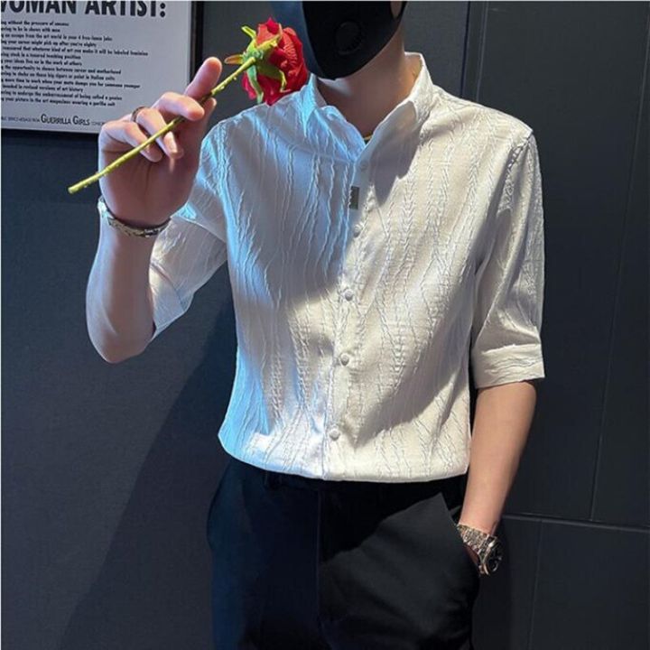 2022%20Spring%20Casual%20Shirt%20Men%20Half%20Sleeve%20Slim%20Fit%20Business%20Formal%20Dress%20Shirts%20Social%20Party%20Nightclub%20Stripe%20Tuxedo%20Men%20Clothing%20-%20Image%208