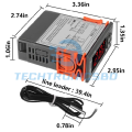 STC-1000 Digital Temperature Controller Thermostat – AC 220V Dual Relay Sensor Switch for Incubator, Refrigerator, Aquarium & Cooling/Heating Systems. 