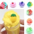 60ml Cloud Slime Glue Scented Fluffy Slime Fruit Soft Clay Supplies With Cute Charm Stress Relief Toy Kit Set For Kids Non-stick. 