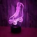 Foreign Trade New the Skating Shoes Colorful 3D Night Light Colorful Remote Touch 3D Lamp Colorful Touch 3D Table lamp. 