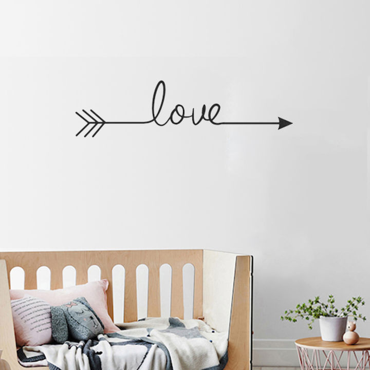 【Wweirdoo】Removable Letter Sticker Bedroom Romantic Wallpaper Decal Decor