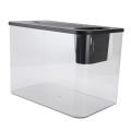 Small Fish Tank Plastic Clear Micro Landscape Desktop Aquarium For Goldfish. 