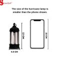 1 Pcs Acrylic Antique LED Hurricane Lantern Lamp, Wall Hanging Led String Light Holder for Wall Home, Drawing, Living Room, Bedroom, Restaurant, Wall Decor for Christmas.