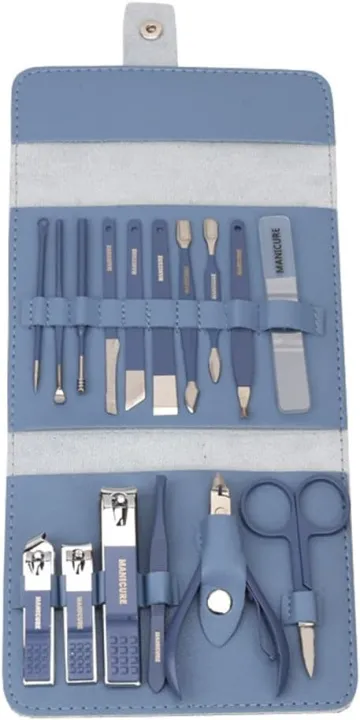 16%20Pcs%20Manicure%20Pedicure%20Set,%20Professional%20Nail%20Clipper%20Kit%20Stainless%20Steel%20Nail%20Scissors%20Grooming%20Kit%20with%20PU%20leather%20case,%20Cuticle%20Remover%20Tools%20-%20Image%208