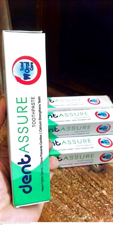 Dent%20Assure%20Toothpaste%20%20with%20Neem%20Clove%20&%20Calcium.%20100g.%20India.%20-%20Image%205
