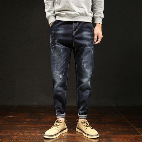 Fat%20Man%20plus-Sized%20plus%20Size%20Jeans%20Men's%20Fashionable%20Elastic%20Fat%20Man%20Fatty%20Spring%20and%20Summer%20Extra%20Large%20Skinny%20Pants300Jin7xl6%20-%20Image%202