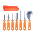Migeet 6PCS Halloween Pumpkin Carving Kit Professional Stainless Steel Tools Professional Pumpkin Cutting Carving Supplies. 