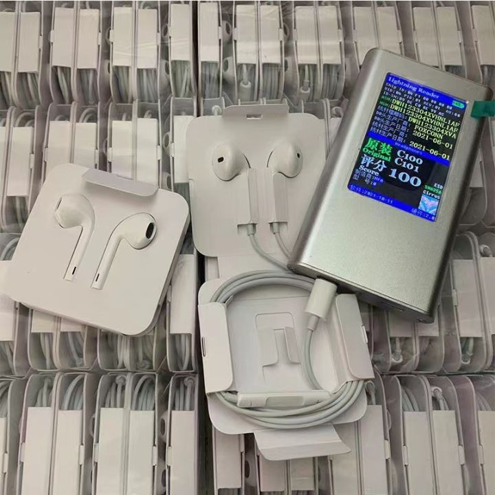 For Apple iPhone 8X Viet Nam headphones ios original cracked version lightning in-ear cable cavity