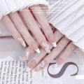 ins high-end Internet celebrity silk smoke ribbon nail art stickers gentle ballet nail back glue pure desire style Xiaohongshu.
