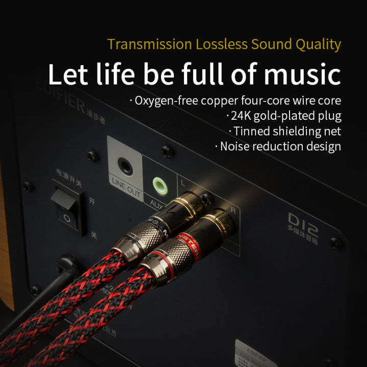 Canare%201%20pair%20RCA%20audio%20cable%202%20RCA%20to%202%20RCA%20Interconnect%20Cables%20HIFI%20Stereo%204N%20OFC%20Male%20to%20Male%20For%20Amplifier%20DAC%20TV%20car%20audio%20-%20Image%206