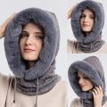 Winter Warm Fleece Hat Hood Windproof Breathable Thermal Neck Scarf Face Beanies Balaclava Outdoor Cycling Hiking Motorcycle. 