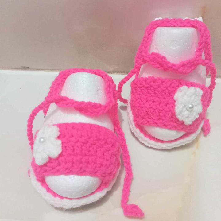 Newborn Baby Knit Woolen Sock Infant Girls Crochet Toddler Crib Shoes - Baby Shoes Girls