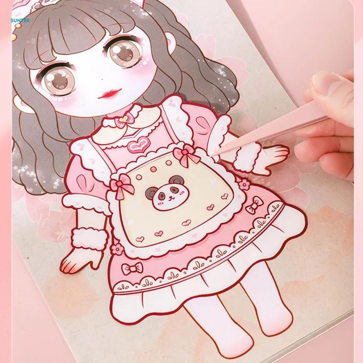 Princess%20Change%20Costume%20Stickers%20Sticker%20Activity%20Book%20Learning%20Toy,%20Colorful%20Princess%20Sticker%20Book%20for%20Age%203+%20Girls%20Party%20Favors%20-%20Image%209