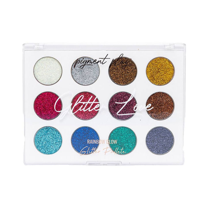 Pigment Play 12 Color Glitter Palette - Eyeshadow Palette