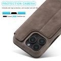 (New) For iPhone 16 Pro Max LC.IMEEKE Hon Ancient Series Flip Leather Phone Case.