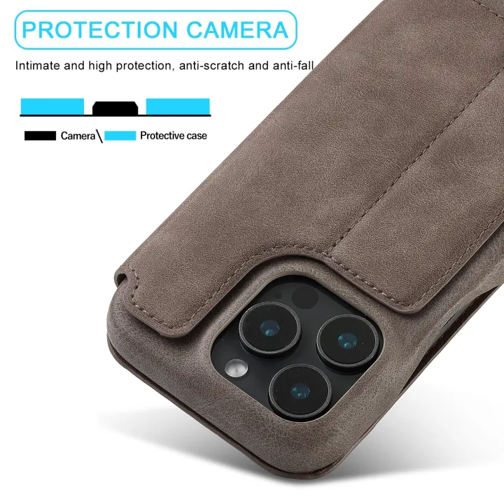 (New)%20For%20iPhone%2016%20Pro%20Max%20LC.IMEEKE%20Hon%20Ancient%20Series%20Flip%20Leather%20Phone%20Case%20-%20Image%207