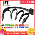 15 Pin SATA Hard Drive Power Cable male to female 1 to 3 4 5 6-Port for computer hard disk interface power Cord for DIY PC Sever.