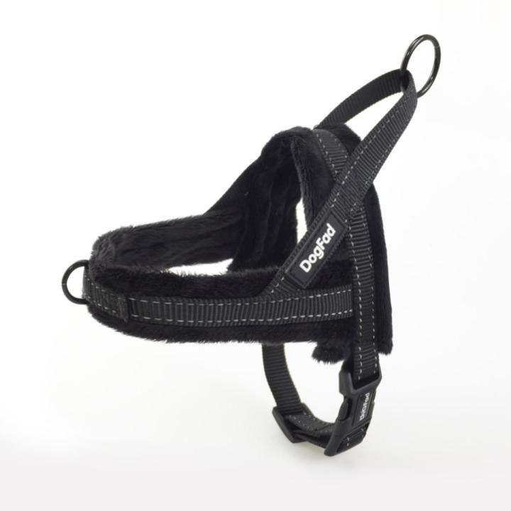 Soft flannelette  Harness Lightweight No Pull Pet harness with Padded Reflective Vest Harness for Small and Medium s