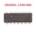 A CLASS CD4016BE IC CD4016 4016 4-Channel Analog Switch DIP 14 Pin Leads IC. 