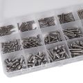 480Pcs on Head 12 Sizes Screw And Nuts Kit,M2 M3 M4 Steel orted Hex Socket Head Cap Bolts Screws Nuts ortment Set Kit.