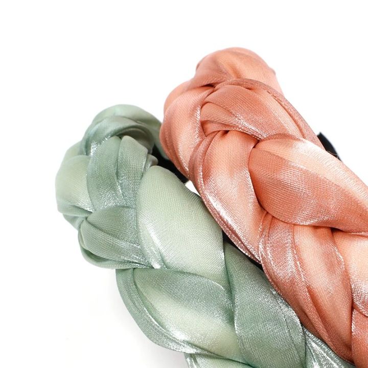 Trendy%20Solid%20Color%20Silk%20Width%20Cross%20Braid%20Hair%20Accessories%20Hair%20Hoop%20Temperament%20Adult%20Hair%20Bands%20for%20Women%20Hairband%20Headwear%20-%20Image%204