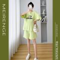 Maternity Clothes Summer Suit2023New Internet Popular Summer ThinTT-shirt Casual Outdoor Shorts Western Style Two-Piece Suit.