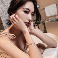 Zircon Pearl Bracelet for Women Adjustable Alloy Chain with Star Moon Charm Elegant Beaded Jewelry for Party Wedding and Daily Wear. 