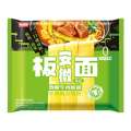 Jinmailang board bagged of non fried Anhui braised beef instant wide noodles, whole box 24. 