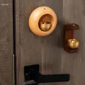 Shopkeepers Door Opening Hanging Decoration Rustic Wooden Door Bell for Office. 